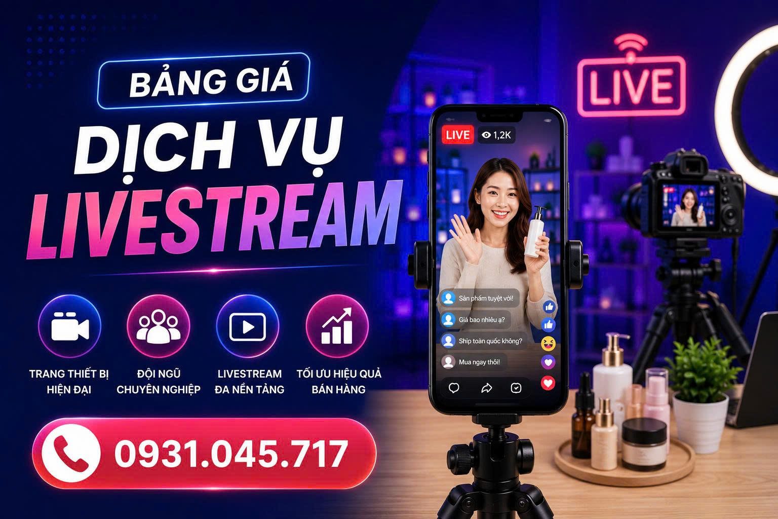 dịch vụ livestream