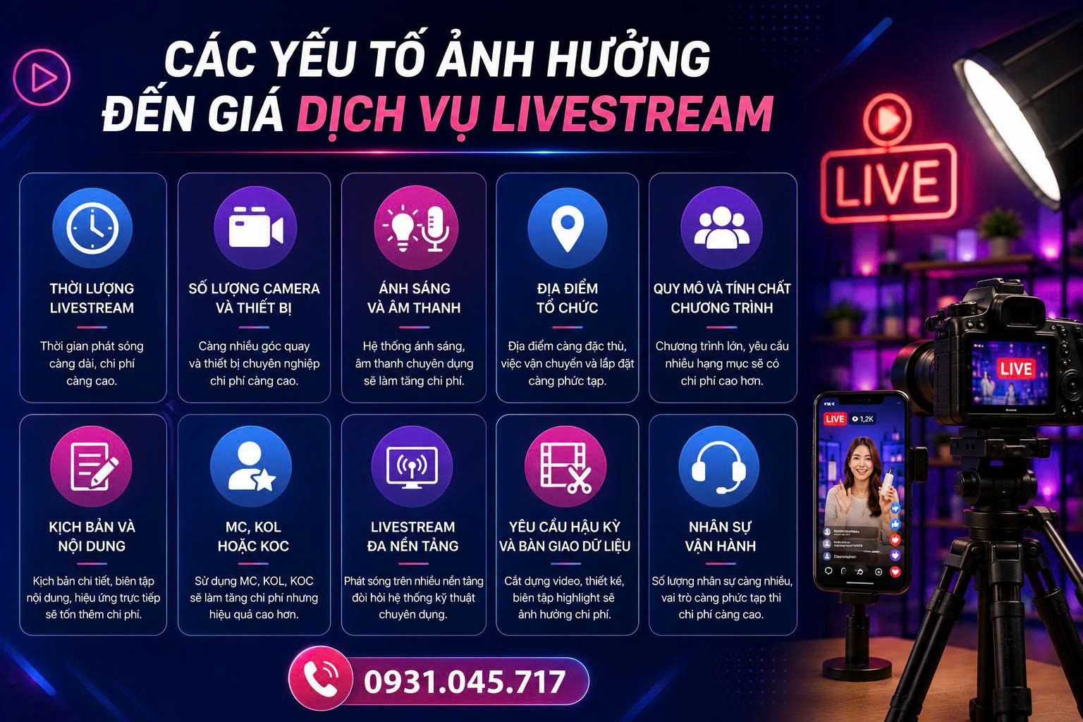 dịch vụ livestream