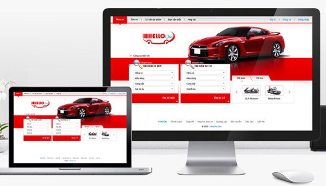 Thiết kế Website cho thuê xe tự lái