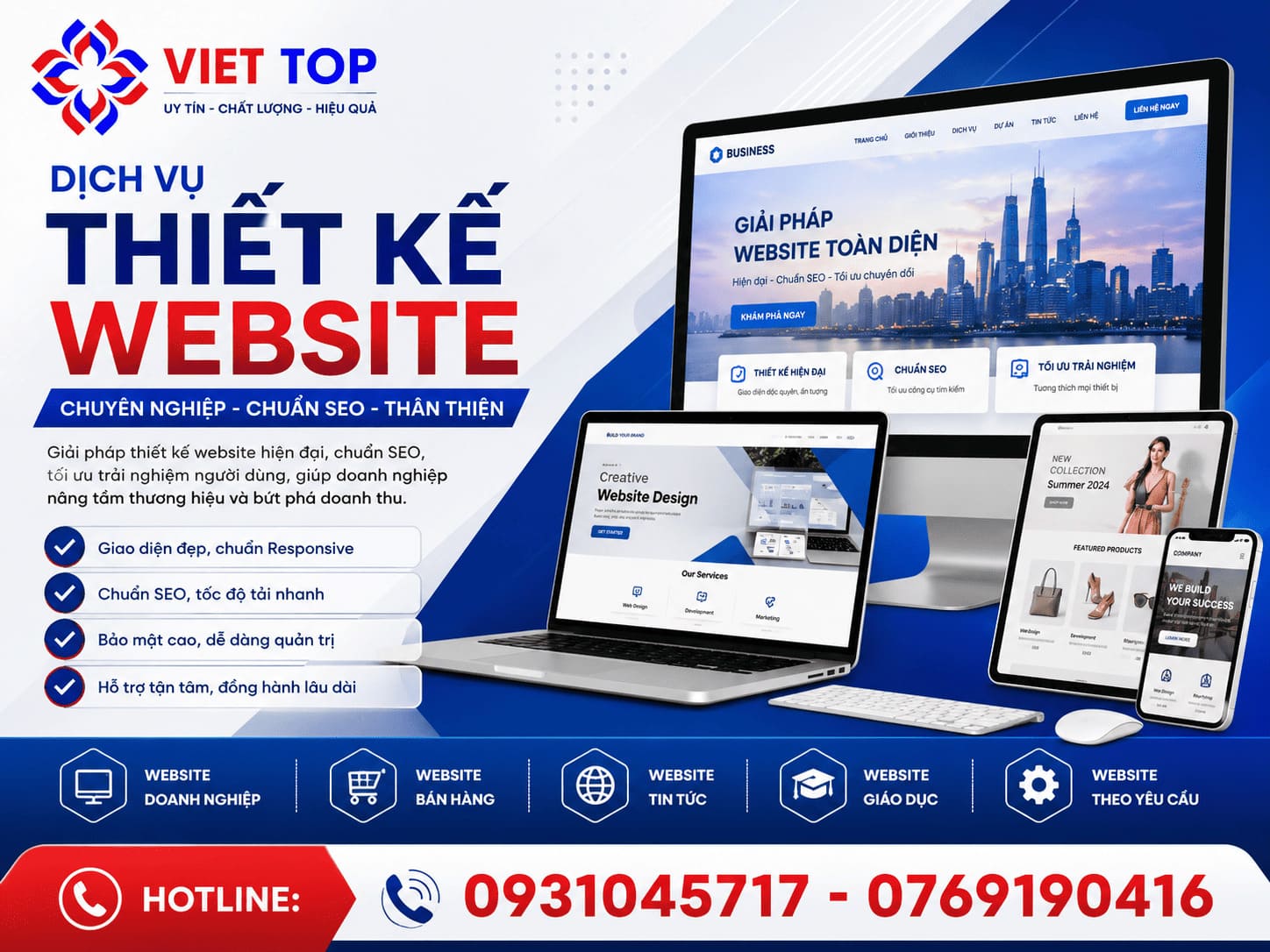 dịch vụ thiết kế website TPHCM