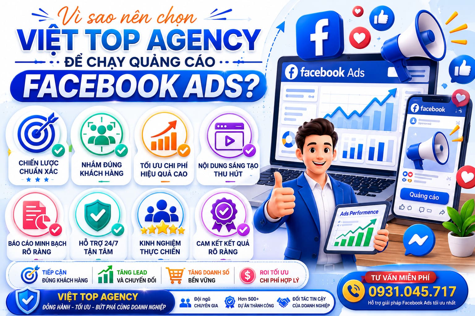Vì sao nên chọn Việt Top Agency để chạy quảng cáo Facebook Ads?