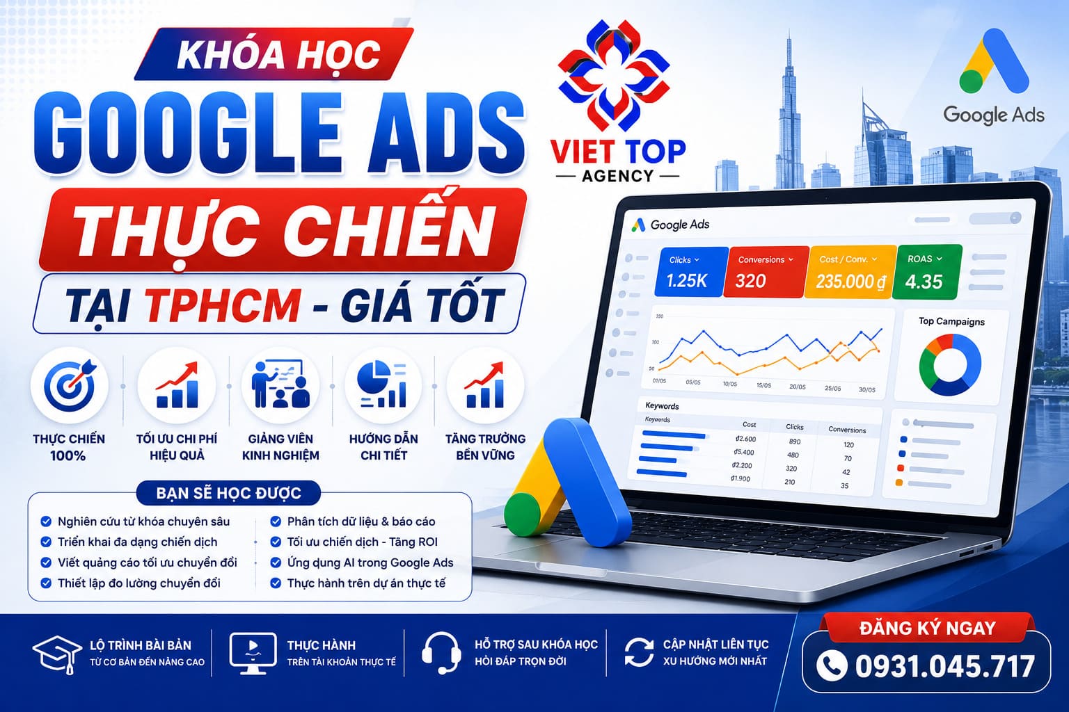 khóa học google ads việt top agency