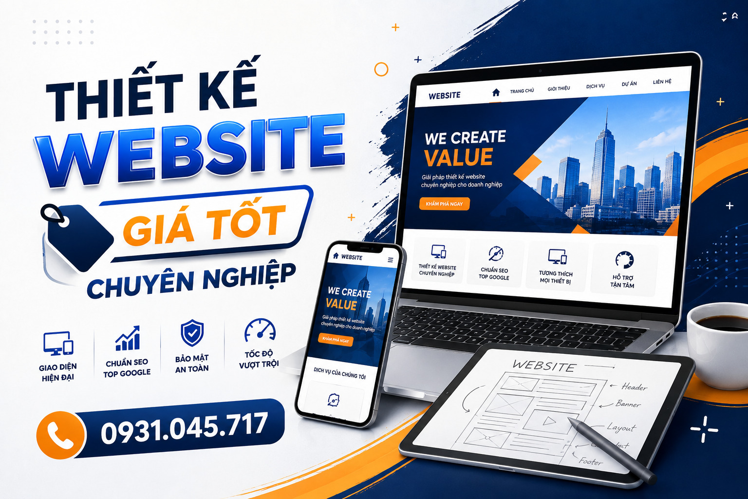 Các yếu tố ảnh hưởng đến giá dịch vụ thiết kế website Quận 8