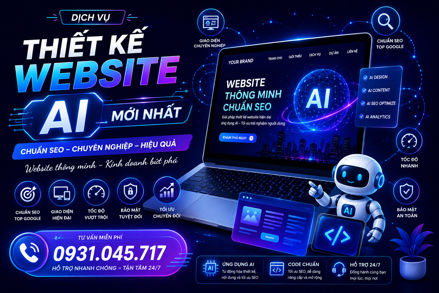 Quy trình thiết kế website Quận 11 của Việt Top Agency