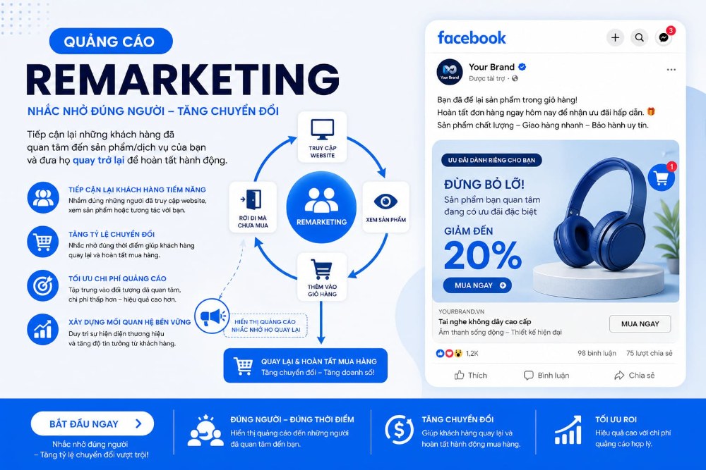 Quảng cáo Remarketing trên Facebook tại Tân Bình