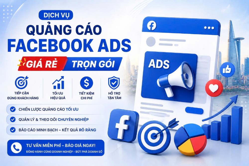 Dịch vụ quảng cáo Facebook Ads trọn gói tại Tân Bình