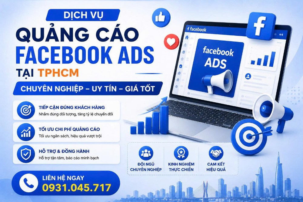 Dịch vụ quảng cáo Facebook Ads uy tín trọn gói tại Phú Nhuận