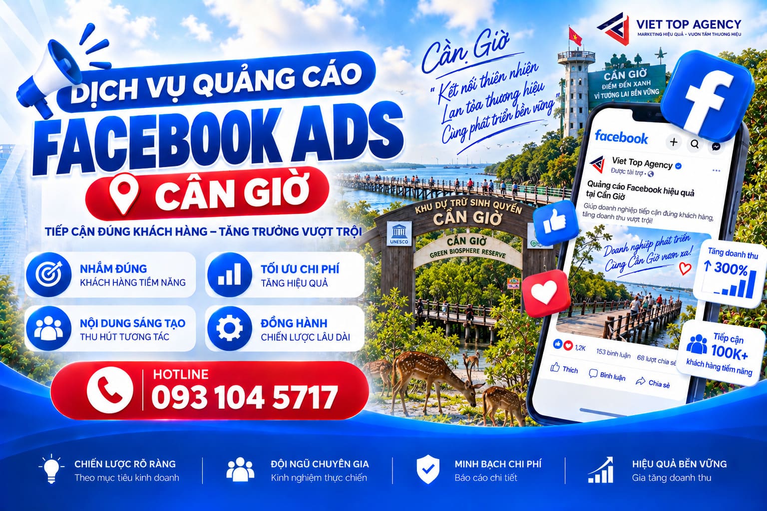 dịch vụ chạy quảng cáo facebook cần giờ