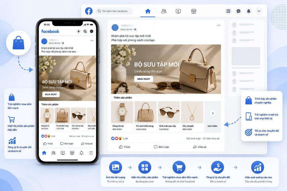 Quảng cáo bộ sưu tập Collection Ads tại Thủ Đức